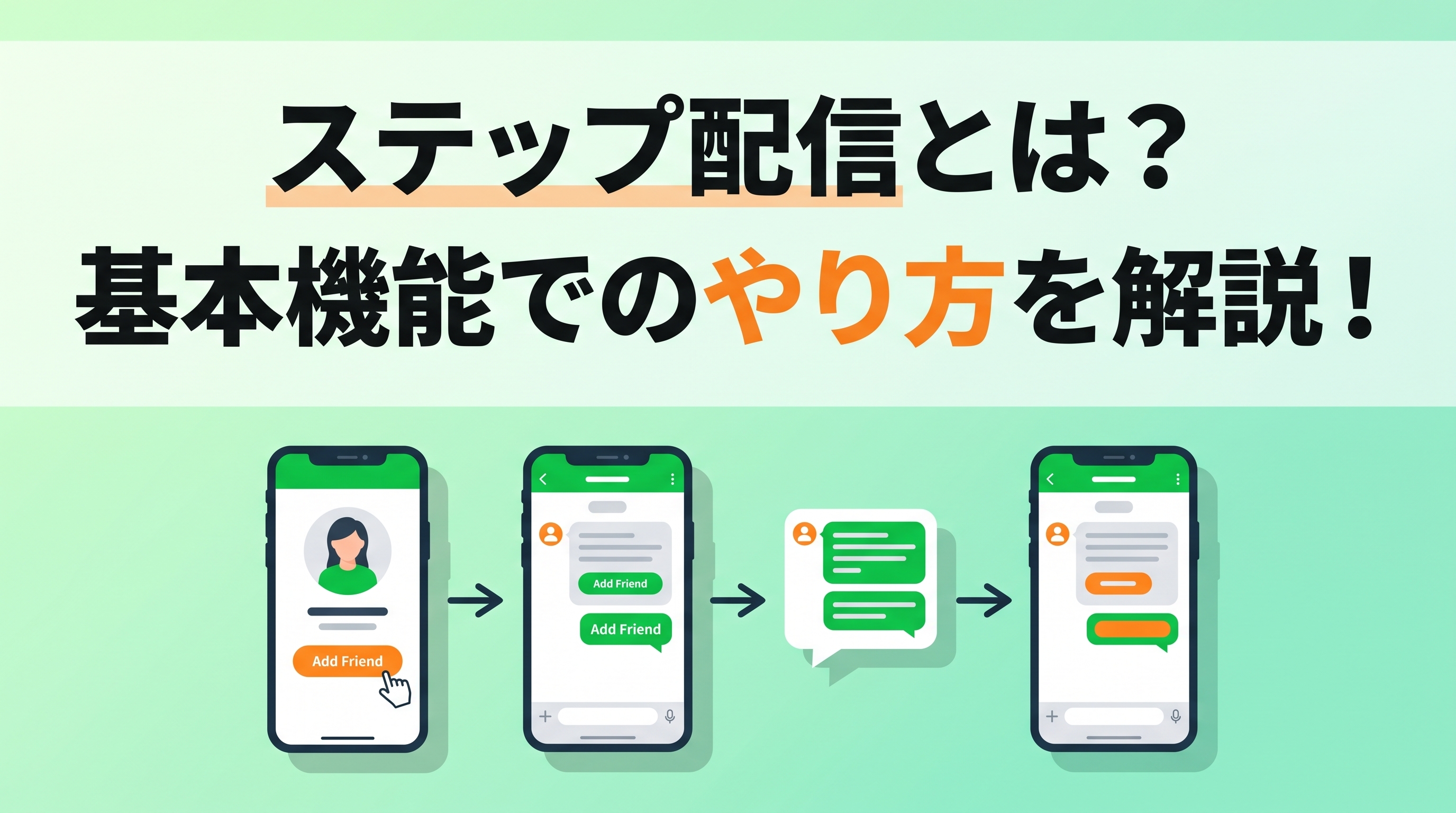 LINE公式アカウントのステップ配信とは？標準機能でのやり方とシナリオ例を解説